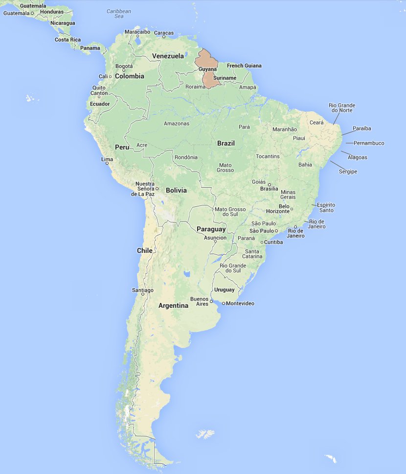 South America Map